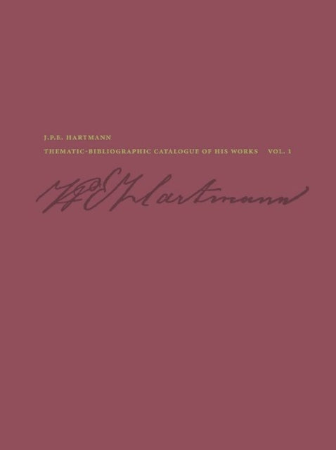 Book cover of: J. P. E. Hartmann. By: Inger Sørensen