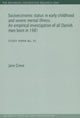 Book cover of: Socioeconomic Status in Early Childhood & Severe Mental Illness. By: Jane Greve