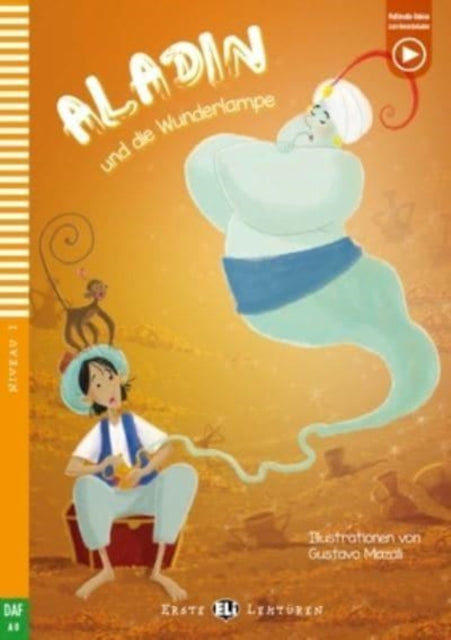 Book cover of: Aladin und die Wunderlampe + online audio. A0