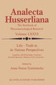 Book cover of: Life Truth in its Various Perspectives. By: Anna-Teresa Tymieniecka