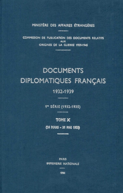 Book cover of: Documents Diplomatiques Francais