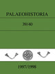 Book cover of: Palaeohistoria 39,40 (1997-1998). By: The Biological-
