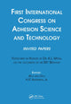 Book cover of: First International Congress on Adhesion Science and Technology---invited papers. By: W. J. Van Ooij