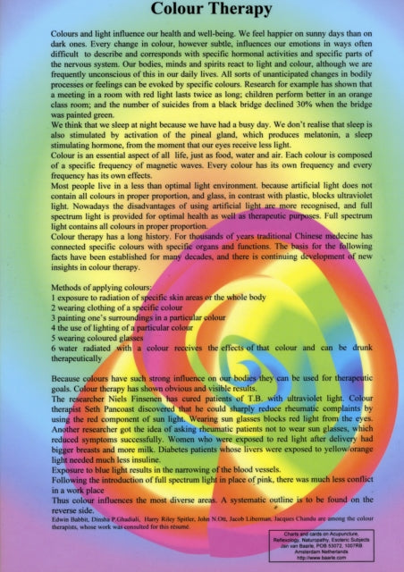 Book cover of: Colour Therapy -- A4