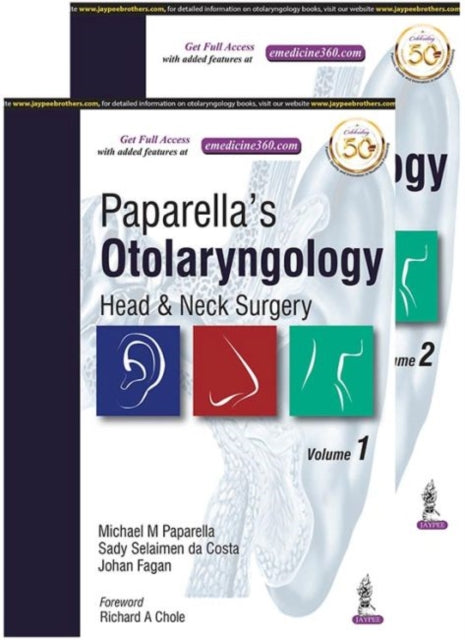 Book cover of: Paparella's Otolaryngology: Head & Neck Surgery. By: Michael M. Paparella