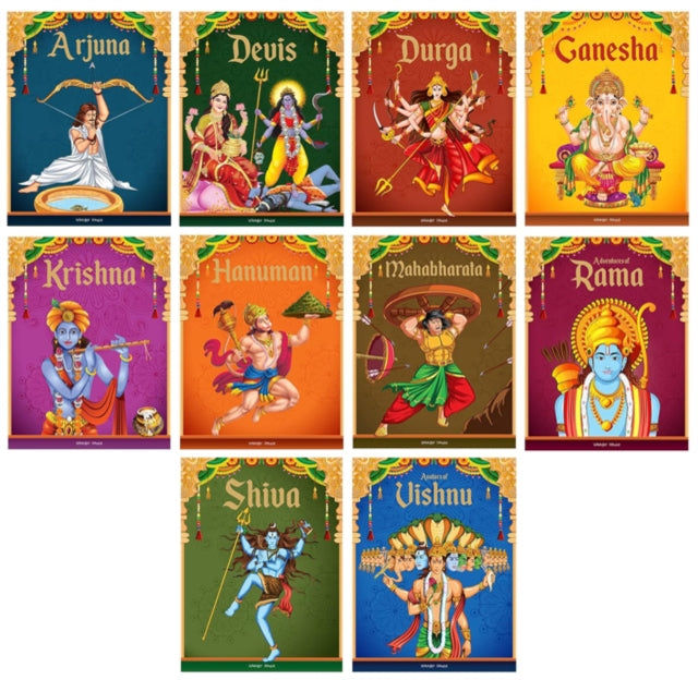 Tales from Indian Mythology (Collection of 10 Books) Story Books for Kids 9789354400506 Wonder House Books