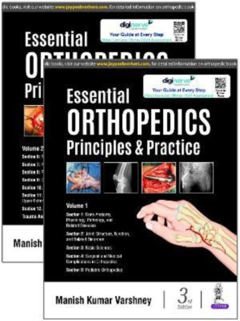 Book cover of: Essential Orthopedics: Principles & Practice. By: Manish Kumar Varshney