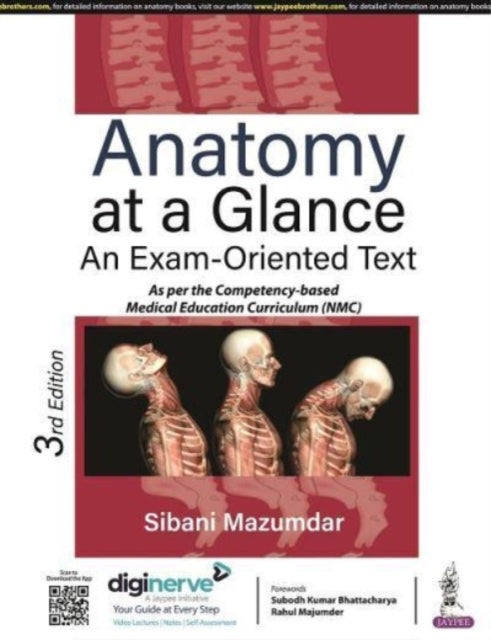 Book cover of: Anatomy at a Glance. By: Sibani Mazumdar