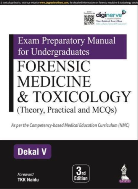 Book cover of: Exam Preparatory Manual for Undergraduates: Forensic Medicine & Toxicology