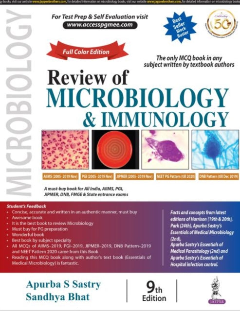Book cover of: Review of Microbiology & Immunology. By: Bhat SASTRY