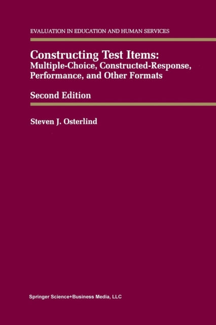 Book cover of: Constructing Test Items. By: Steven J. Osterlind