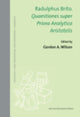 Book cover of: Quaestiones super Priora Analytica Aristotelis. By: Gordon A. Wilson
