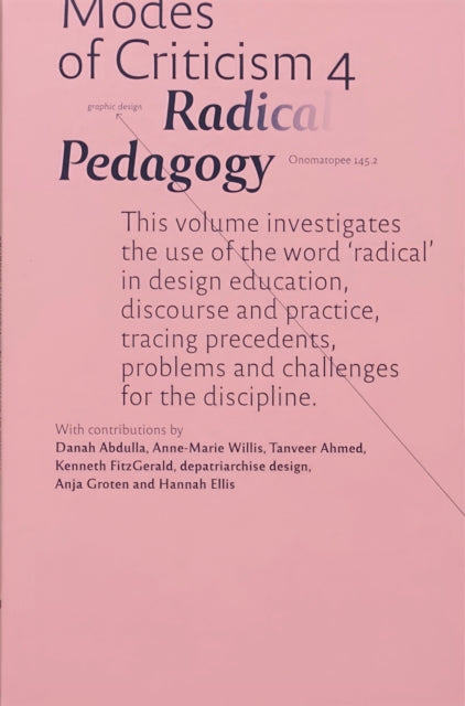 Book cover of: Modes of Criticism 4: Radical Pedagogy. By: Danah Abdulla