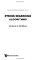 Book cover of: String Searching Algorithms