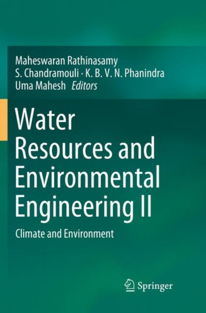 Book cover of: Water Resources and Environmental Engineering II. By: Maheswaran Rathinasamy