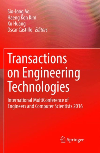 Book cover of: Transactions on Engineering Technologies. By: Sio-Iong Ao