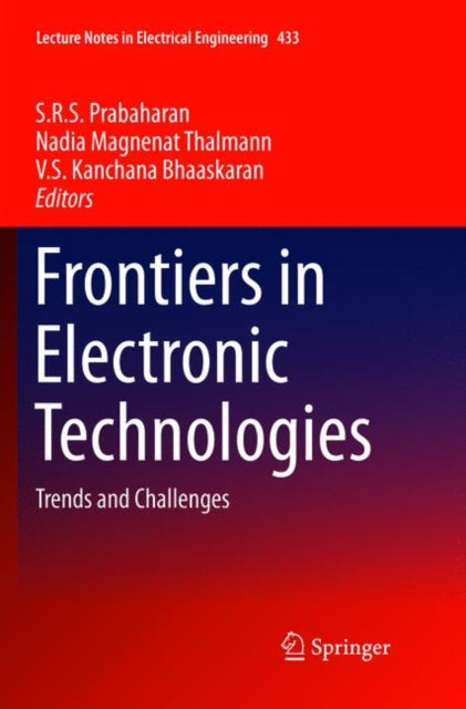 Book cover of: Frontiers in Electronic Technologies. By: S. R. S. Prabaharan