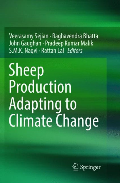 Book cover of: Sheep Production Adapting to Climate Change. By: Veerasamy Sejian