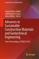 Book cover of: Advances in Sustainable Construction Materials and Geotechnical Engineering. By: Sanjay Kumar Shukla