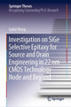 Book cover of: Investigation on SiGe Selective Epitaxy for Source and Drain Engineering in 22 nm CMOS Technology Node and Beyond. By: Guilei Wang