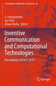 Book cover of: Inventive Communication and Computational Technologies. By: G. Ranganathan