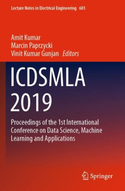 Book cover of: ICDSMLA 2019. By: Amit Kumar