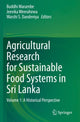 Book cover of: Agricultural Research for Sustainable Food Systems in Sri Lanka. By: Buddhi Marambe
