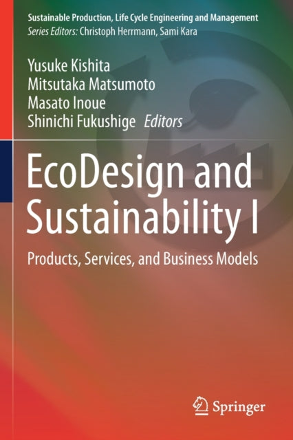 Book cover of: EcoDesign and Sustainability I. By: Yusuke Kishita