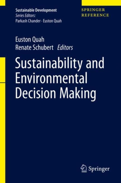 Book cover of: Sustainability and Environmental Decision Making. By: Euston Quah