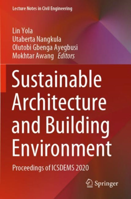 Book cover of: Sustainable Architecture and Building Environment. By: Lin Yola