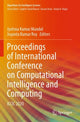 Book cover of: Proceedings of International Conference on Computational Intelligence and Computing. By: Jyotsna Kumar Mandal