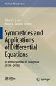 Book cover of: Symmetries and Applications of Differential Equations. By: Albert C. J. Luo