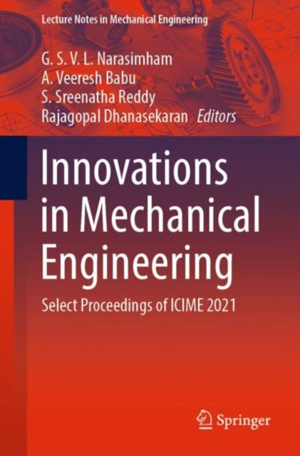 Book cover of: Innovations in Mechanical Engineering. By: G. S. V. L. Narasimham