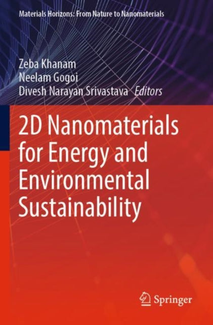 Book cover of: 2D Nanomaterials for Energy and Environmental Sustainability. By: Zeba Khanam