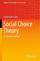 Book cover of: Social Choice Theory. By: Satish Kumar Jain