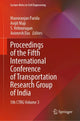 Book cover of: Proceedings of the Fifth International Conference of Transportation Research Group of India. By: Manoranjan Parida