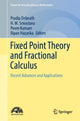 Book cover of: Fixed Point Theory and Fractional Calculus. By: Pradip Debnath