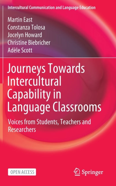 Book cover of: Journeys Towards Intercultural Capability in Language Classrooms. By: Martin East