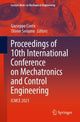 Book cover of: Proceedings of 10th International Conference on Mechatronics and Control Engineering. By: Giuseppe L. Conte