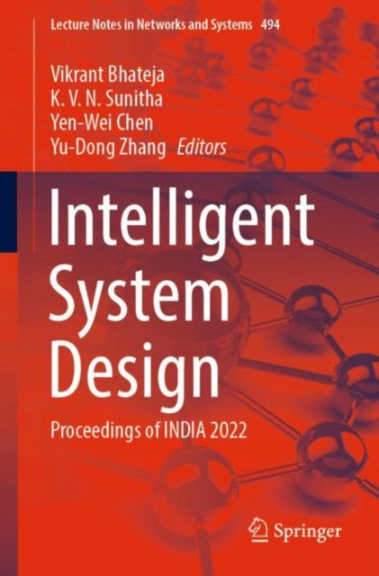Book cover of: Intelligent System Design. By: Vikrant Bhateja