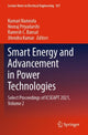 Book cover of: Smart Energy and Advancement in Power Technologies. By: Kumari Namrata