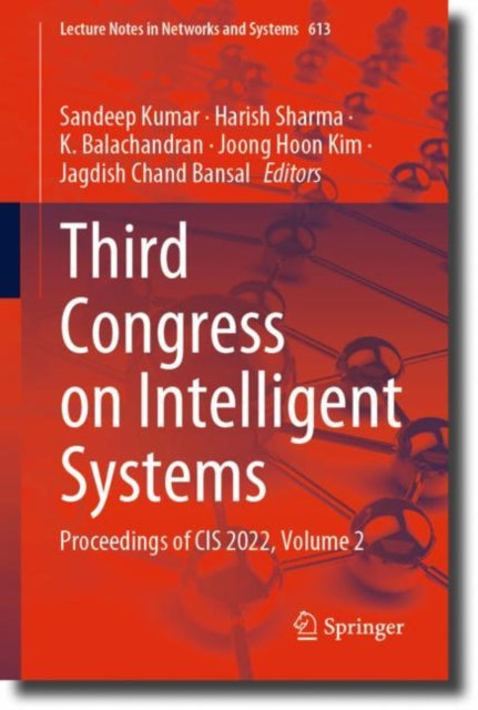 Book cover of: Third Congress on Intelligent Systems. By: Sandeep Kumar