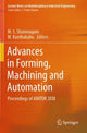 Book cover of: Advances in Forming, Machining and Automation. By: M. S. Shunmugam