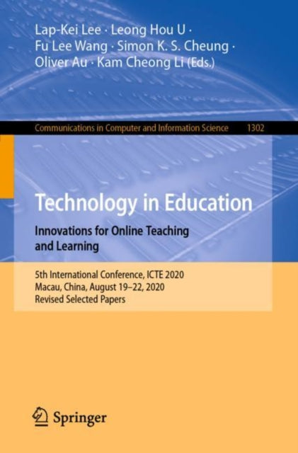 Book cover of: Technology in Education. Innovations for Online Teaching and Learning. By: Lap-Kei Lee