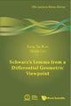Book cover of: Schwarz's Lemma From A Differential Geometric Viewpoint. By: Kang-Tae Kim