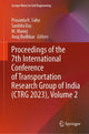 Book cover of: Proceedings of the 7th International Conference of Transportation Research Group of India (CTRG 2023), Volume 2. By: Prasanta K. Sahu