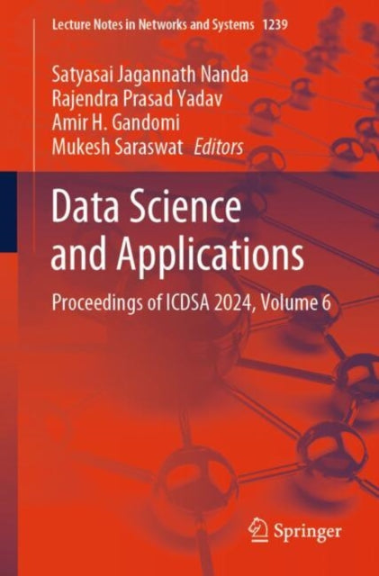 Book cover of: Data Science and Applications. By: Satyasai Jagannath Nanda