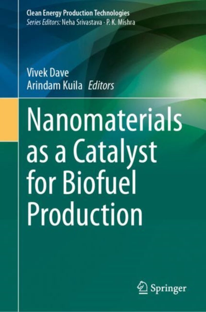 Book cover of: Nanomaterials as a Catalyst for Biofuel Production. By: Vivek Dave