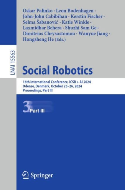 Book cover of: Social Robotics. By: Oskar Palinko