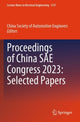 Book cover of: Proceedings of China SAE Congress 2023: Selected Papers